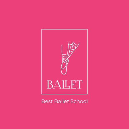 Ad of Best Ballet School Animated Logo Design Template