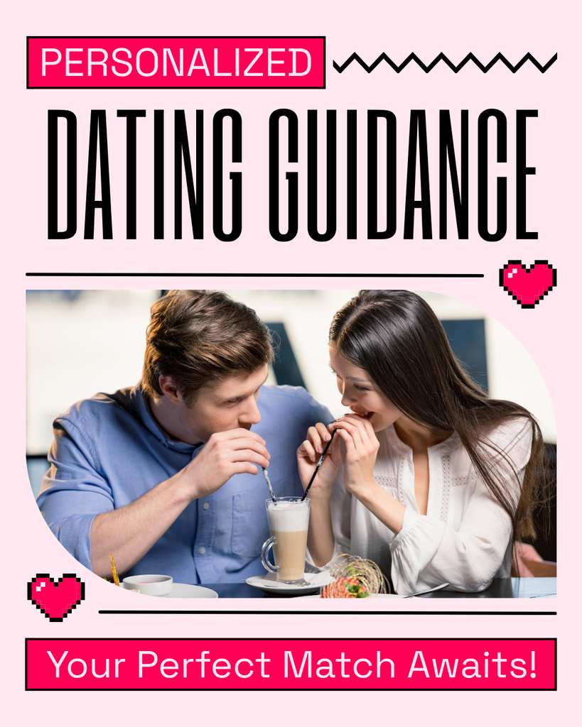 Plantilla de diseño de Personal Dating Guide for Ideal Matches Instagram Post Vertical 