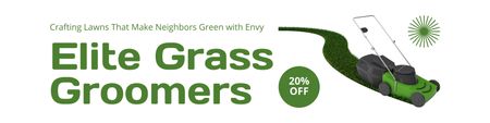 Platilla de diseño Elite Grass Groomers Discount Deal Twitter