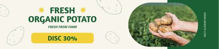 İndirimli Taze Organik Patates Ebay Store Billboard Tasarım Şablonu