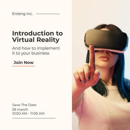 Secrets Of Implementing VR Glasses In Business Instagramデザインテンプレート