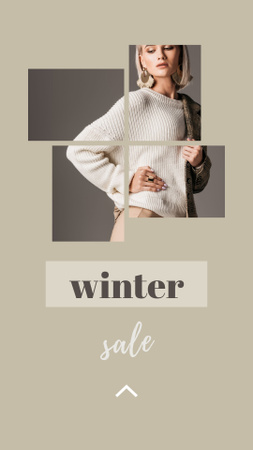 Female Fashion Clothes Sale Instagram Video Story Design Template