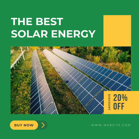 Solar Panels for Sale Instagram Design Template