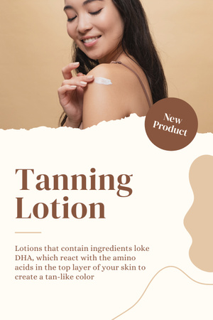 Tanning Lotion for Asian Skin Pinterest Design Template