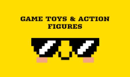 Modèle de visuel Game Toys and Figures - Business card