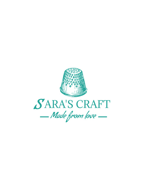 Ontwerpsjabloon van T-Shirt van Sewing Craft Brand With Slogan