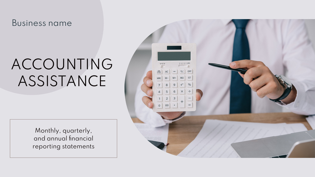 Accounting Services for Business Title 1680x945pxデザインテンプレート