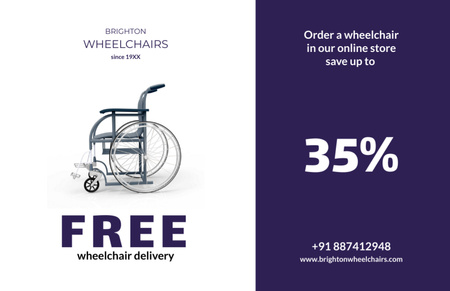 Nabídka invalidních vozíků v prodejně Flyer 5.5x8.5in Horizontal Šablona návrhu