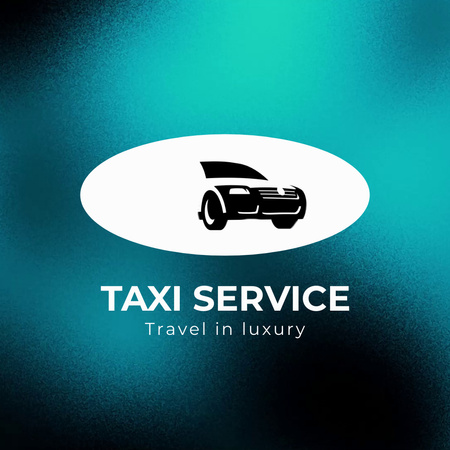 Taxi szolgáltatás ajánlat szlogennel Animated Logo tervezősablon