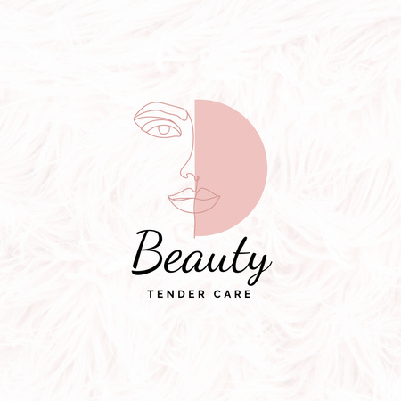 kosmetický salon nabídka služeb Logo Šablona návrhu