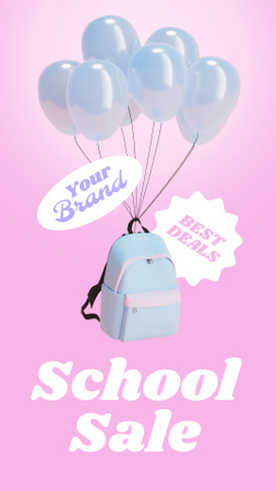 Back to School Special Offer Instagram Video Story Design Template