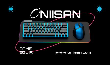 Modèle de visuel Trendsetting Gaming Gear And Accessories Shop Offer - Business card