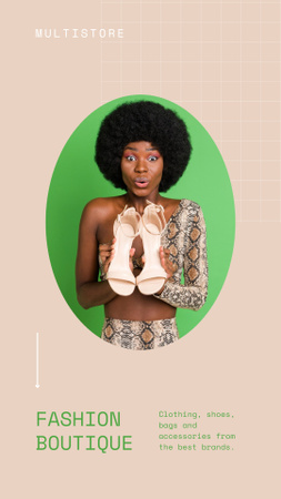 Designvorlage Fashion Boutique Ad für Instagram Story