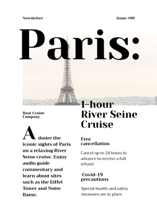 Cruise Trips Offer Newsletter Modelo de Design