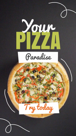 Yummy Pizza In Pizzeria Offer Today TikTok Video Design Template