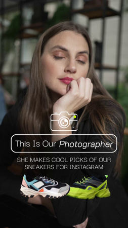 Get To Know Photographer For Shoes Shop TikTok Video Design Template