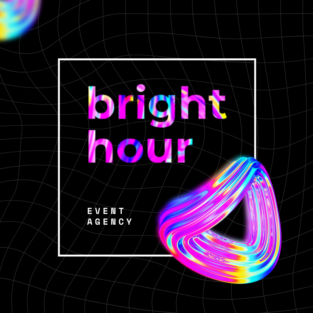 Plantilla de diseño de Event Agency Bright Ad Logo 