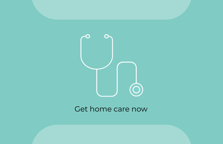 Szablon projektu Offering Home Care Services Business Card 85x55mm
