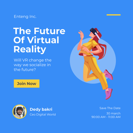 Will VR Change The Way We Socialize In The Future Instagram Design Template