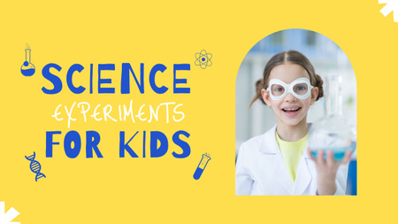 Science experiments for kids Youtube Thumbnail Design Template