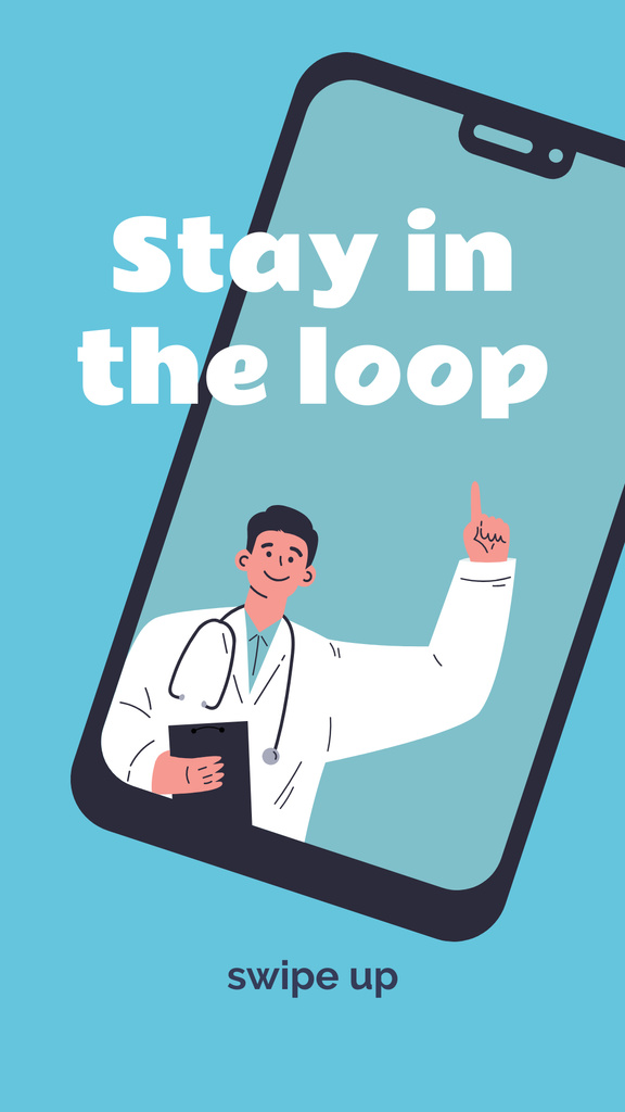 Online Medical service Instagram Story – шаблон для дизайну