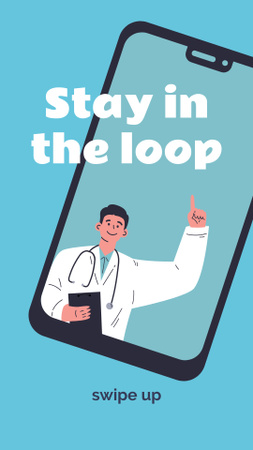 Online Medical service Instagram Story Design Template