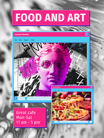 Platilla de diseño food Poster US