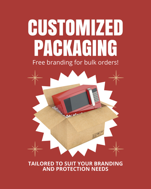 Template di design Packaging and Shipping of Home Appliance Instagram Post Vertical