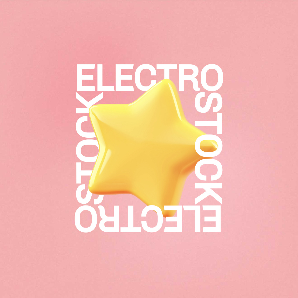 Plantilla de diseño de Electronics Store Offer with Star illustration Logo 