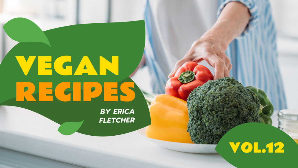 Recipes Blog Ad Chef Cooking Vegetables Youtube Thumbnail – шаблон для дизайну