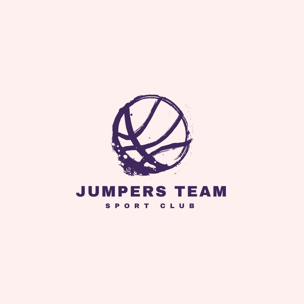Szablon projektu  Basketball Sports Club Advertisement Logo