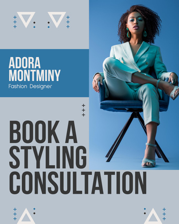 Book Styling Consultation Now Instagram Post Vertical Design Template
