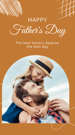 Happy Father`s Day Instagram Story Design Template