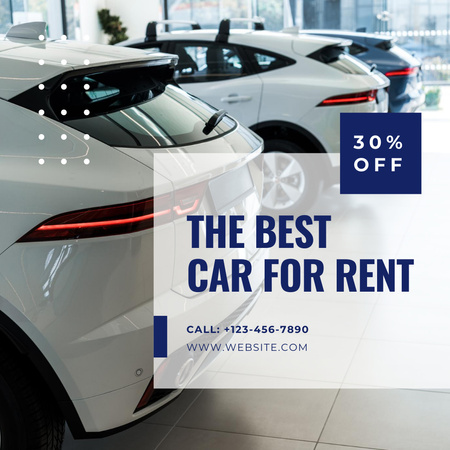 We Offer Car Rent Discount Instagram Tasarım Şablonu
