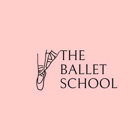 Emblem of Ballet School Animated Logo Design Template