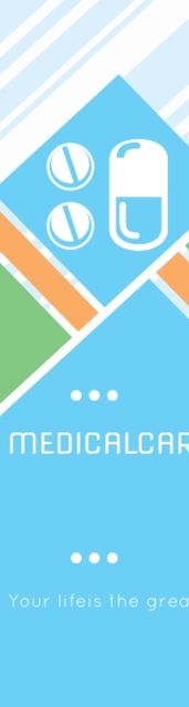 Medical care institute banner Skyscraper – шаблон для дизайну