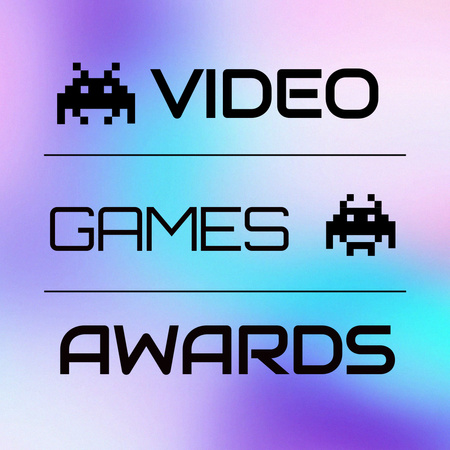 Modèle de visuel Video Games Awards - Animated Post