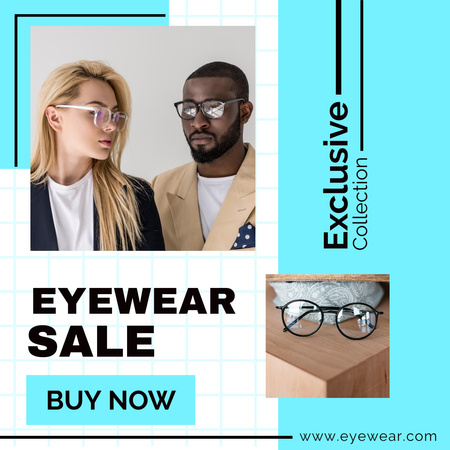Eyewear Sale Announcement Instagram Design Template