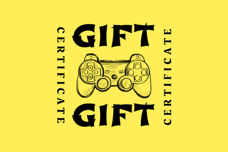 Platilla de diseño Epic Gaming Gear Offer Gift Certificate