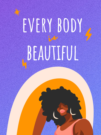 Phrase about Beauty of Diversity Poster US Πρότυπο σχεδίασης