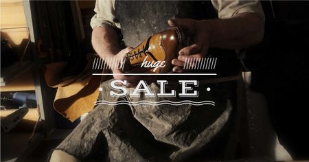 kézműves cipő gazdája Facebook AD tervezősablon