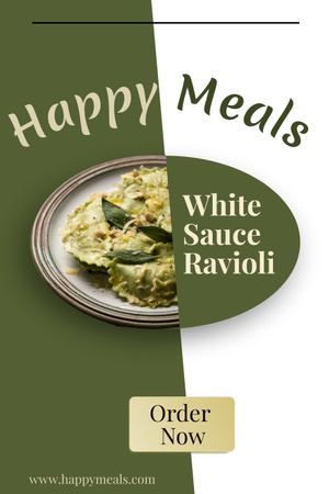 Order Tasty White Sauce Ravioli Pinterest Design Template