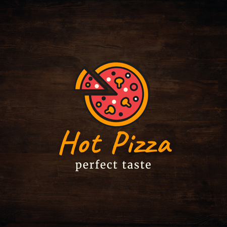 Special Offer of Delicious Pizza Logo 1080x1080px tervezősablon
