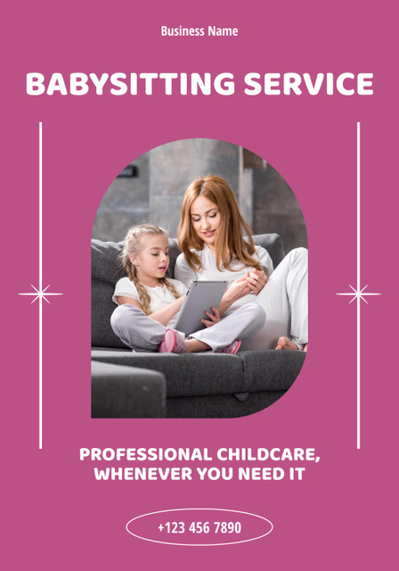 Patient Childcare Assistance Proposal Poster 28x40in Šablona návrhu