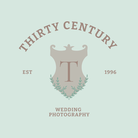  Wedding Photographer Services Logo Πρότυπο σχεδίασης