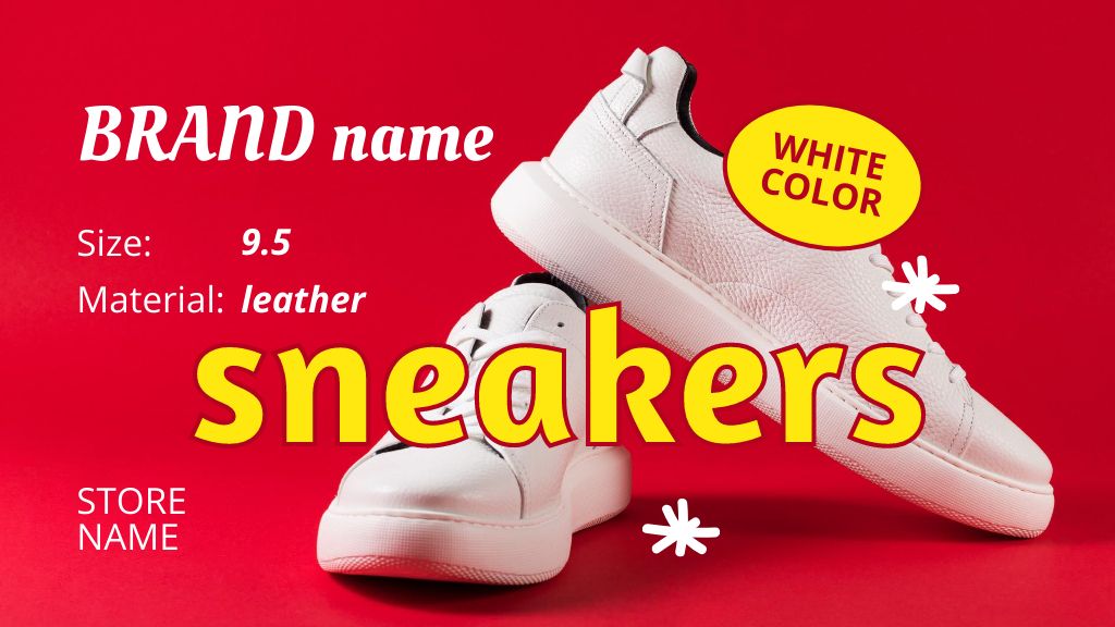 New Year Sale of Sneakers Label 3.5x2inデザインテンプレート