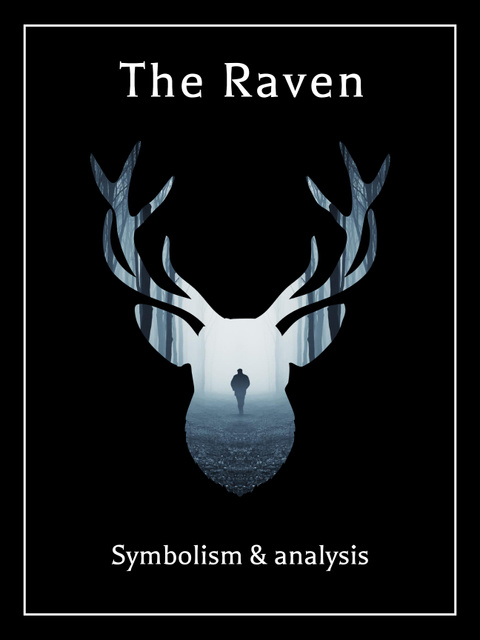 Artistic Raven Silhouette Poster US – шаблон для дизайна