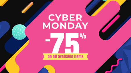 Cyber Monday Special Discount Offer Announcement FB event cover Design Template