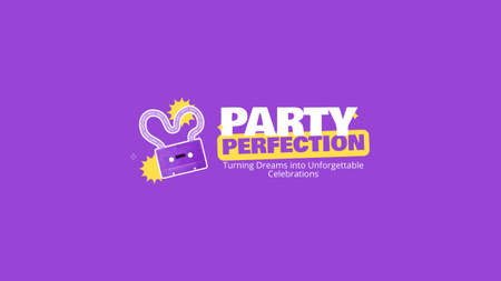 Ontwerpsjabloon van Youtube van Planning van Perfect Party Services Ad