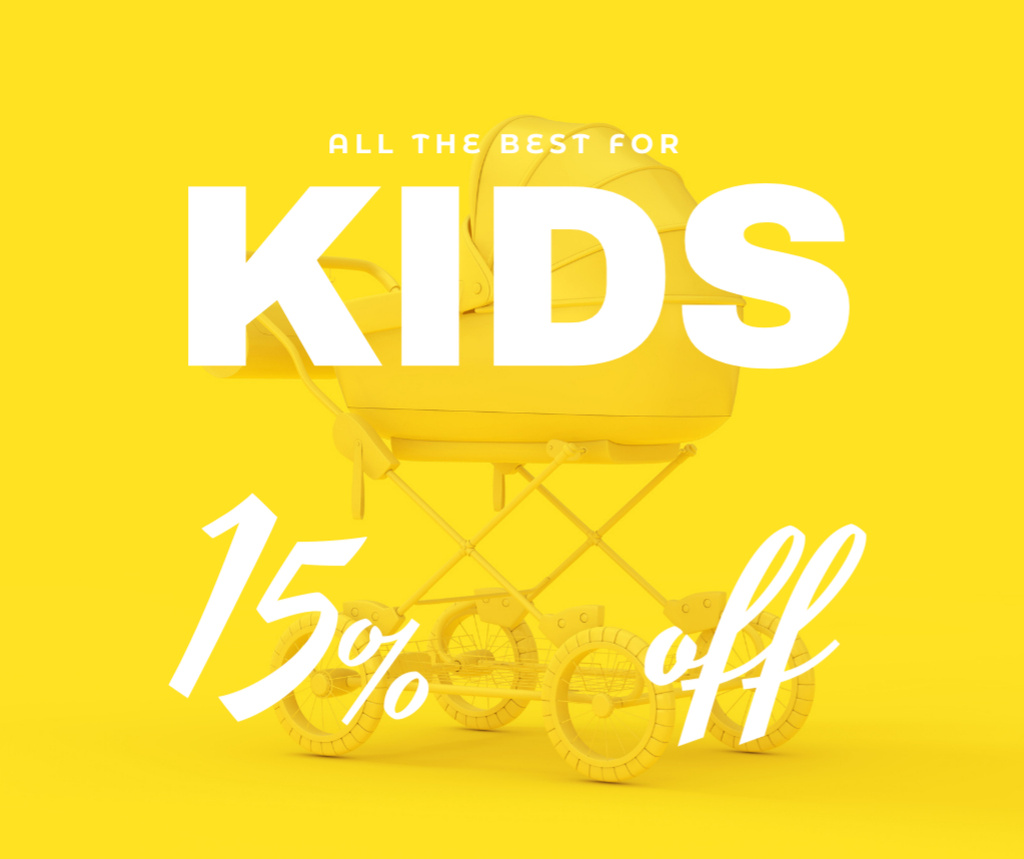 Children's Store Special Discount Offer Facebookデザインテンプレート